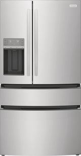 Frigidaire FRMS274TAV - 26 Cu. Ft. Standard-Depth 4-Door French Door Refrigerator - Open Box in stainless steel finish.