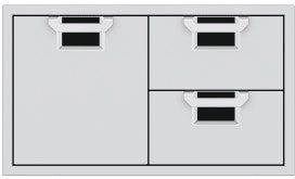 Hestan AESDR36BK Door and Drawer Combo, 36 Inch