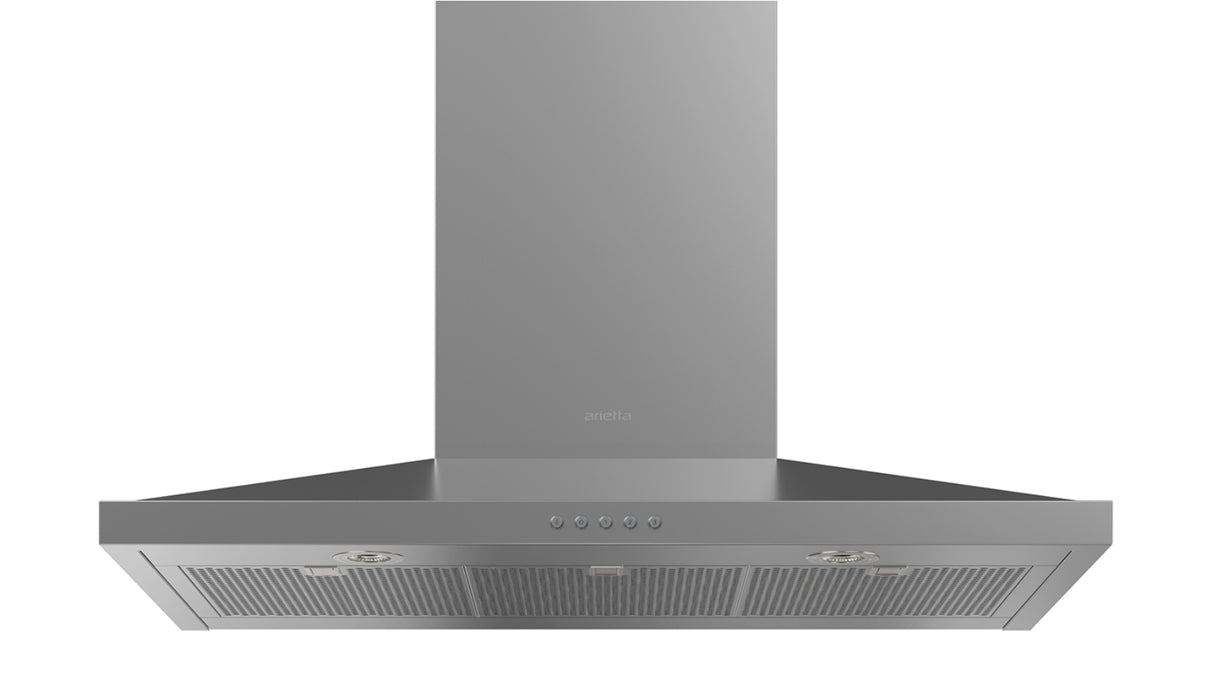 Arietta ALS436SSB Chimney Wall Mount Range Hood, 36 Inch
