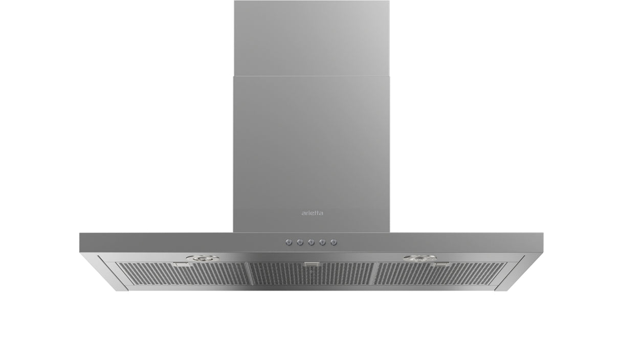 Arietta ATS436SSB Chimney Wall Mount Range Hood, 36 Inch