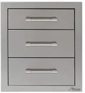 Alfresco AXE-3DR-SC Storage Drawers, Three-Tier, 17 Inch