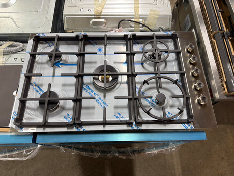 BERTAZZONI PROF366QBXT 36 Drop-in Gas Cooktop 6 brass burners - Scratch & Dent on display.