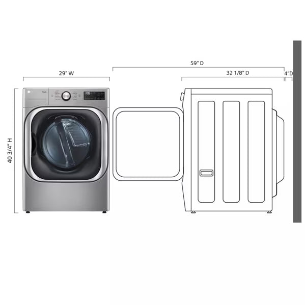 LG DLEX8980V Gas Dryer