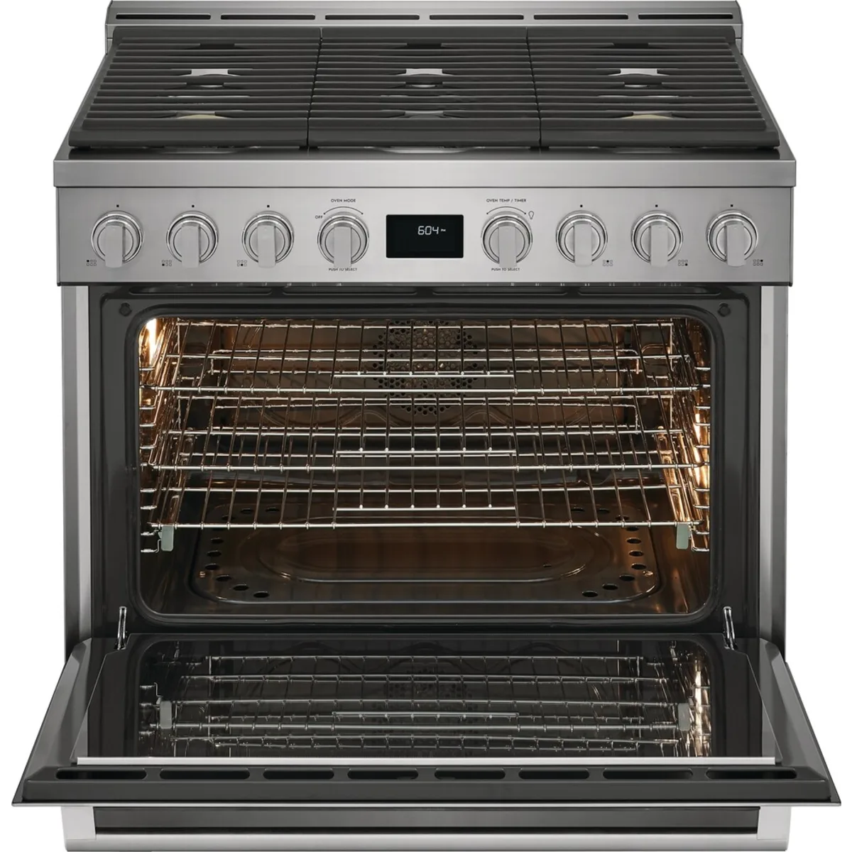 Electrolux ECFG3668AS Gas Range, 36 Inch