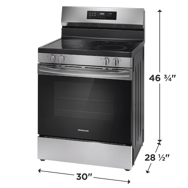 Frigidaire FCRE3062AS Electric Range (Open Box / Scratch & Dent)
