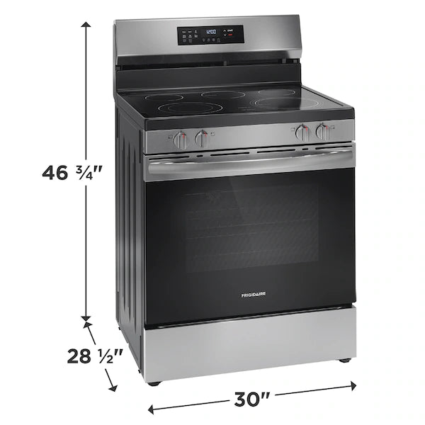 Frigidaire FCRE3083AS Electric Range (Open Box / Scratch & Dent)