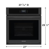 Frigidaire FCWS2727AB Single Wall Oven (Open-Box / Scratch & Dent)