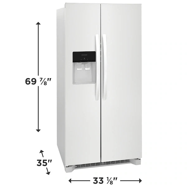 Frigidaire FRSS2323AW Side-by-Side Refrigerator (Open-Box / Scratch & Dent)