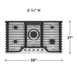 Frigidaire Gallery GCCG3648AS Gas Cooktop (Open Box / Scratch & Dent)