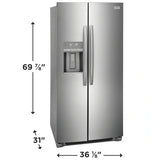 Frigidaire Gallery GRSC2352AF Side-by-Side Refrigerator (Open Box / Scratch & Dent)