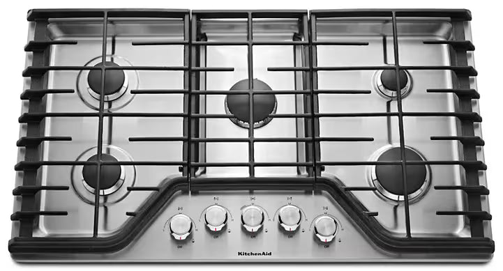 Kitchenaid KCGS356ESS Gas Cooktop, 36 Inch (Open Box /  Scratch & Dent)