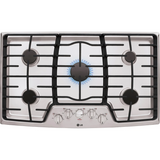 LG LCG3611ST Gas Cooktop, 36 Inch (Open Box / Sctatch & Dent)