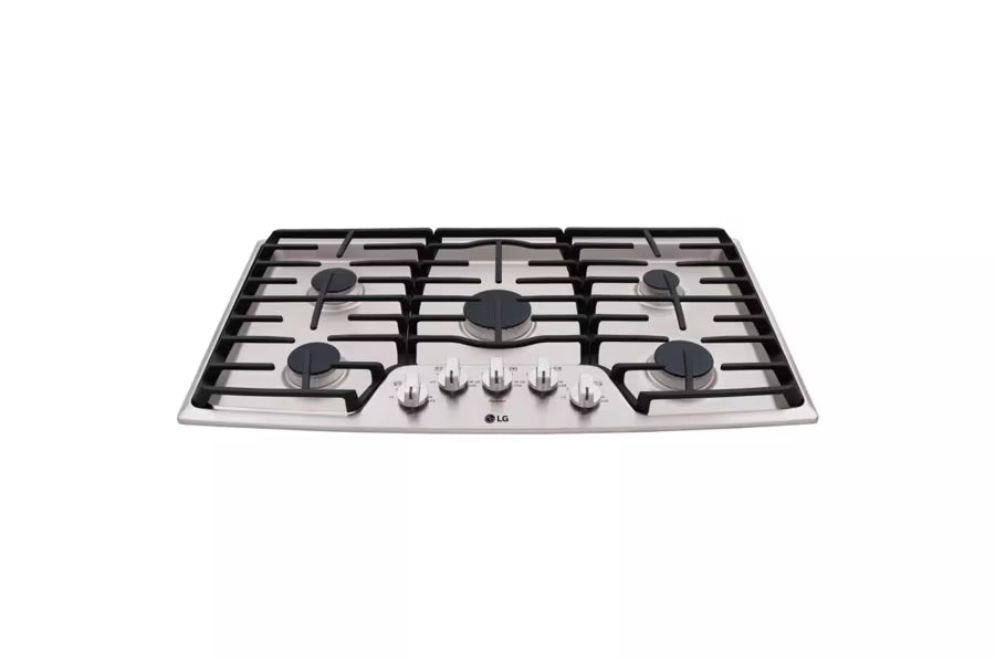 LG LCG3611ST Gas Cooktop, 36 Inch (Open Box / Sctatch & Dent)
