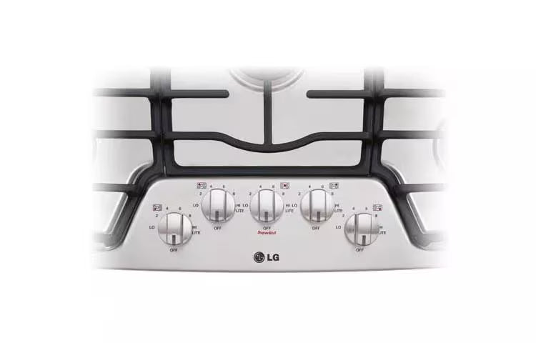 LG LCG3611ST Gas Cooktop, 36 Inch (Open Box / Sctatch & Dent)
