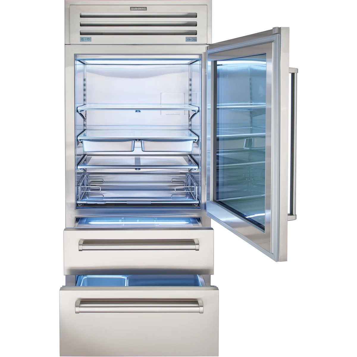 Sub-Zero PRO3650GRH Built-In Side-by-Side Refrigerator (Open Box / Scratch & Dent)