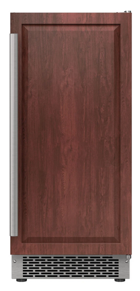 Avallon AIMG151PPRIRH - 15-inch Gourmet Ice Maker with Drain Pump, Panel Ready, Right Hinge in wood finish.