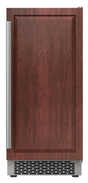 Avallon AIMG151PPRIRH - 15-inch Gourmet Ice Maker with Drain Pump, Panel Ready, Right Hinge in wood finish.