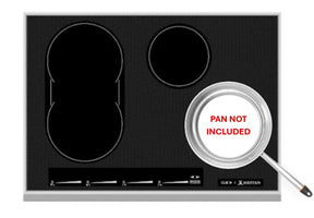 Hestan KICS30-BK 30" Smart Induction Cooktop – Black Finish - PAN NOT INCLUDED with sleek design and touch controls