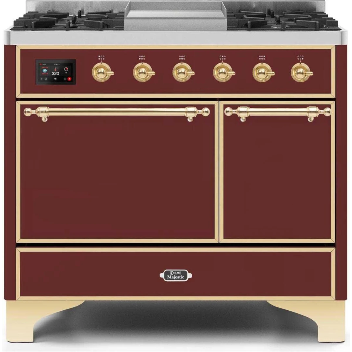 Ilve UMD10FDNS3-BUG Dual Fuel Range (Open Box / Scratch & Dent)