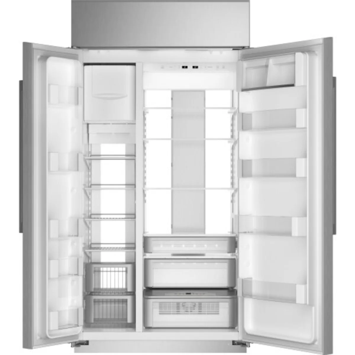 GE Monogram ZISS480NNSS Built-In Side-by-Side Refrigerator (Open Box / Scratch & Dent)