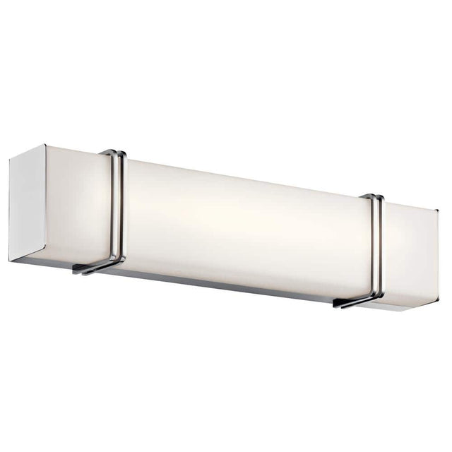 Kichler Lighting 45838CHLED - Impello Vanity Light with sleek chrome finish and integrated LED technology.