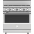 Hestan KRD365-NG - 36 Inch Dual Fuel Range with 5 Burners, 5.8 cu. ft. Oven Capacity from luxury appliances sale.
