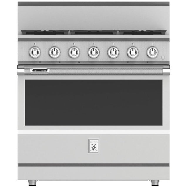 Hestan KRD365-NG - 36 Inch Dual Fuel Range with 5 Burners, 5.8 cu. ft. Oven Capacity from luxury appliances sale.