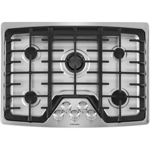 Electrolux EW30GC60PS - 30″ Stainless Gas Cooktop with 5 Sealed Burners, ideal for luxury appliances sale.