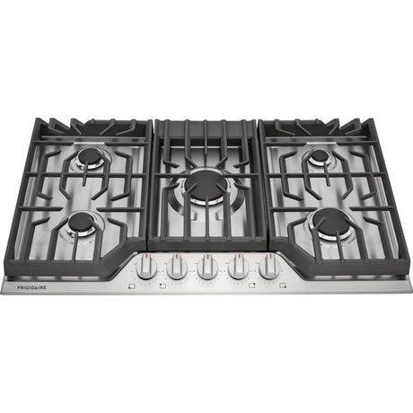 Frigidaire FCCG3627AS - 36-inch Gas Cooktop with 5 Sealed Burners, Stainless Steel for luxury appliances sale.