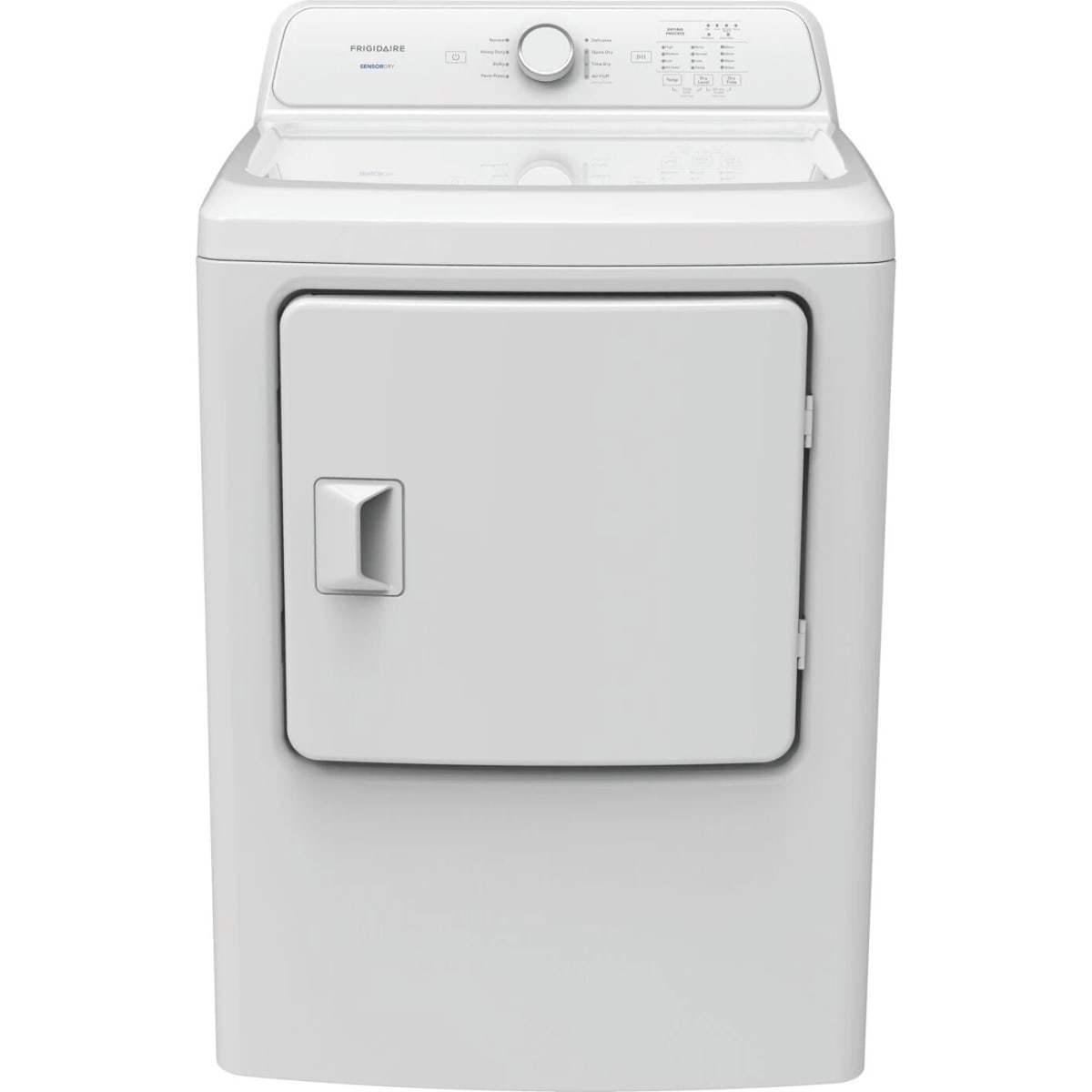 Frigidaire FLVE7000AW 27 inch Electric Dryer with 7 cu. ft. Capacity, 8 Dry Cycles, 4 Temperature Settings, Reversible Door.