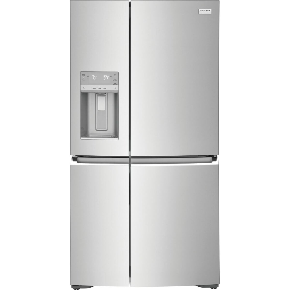 FRIGIDAIRE GALLERY GRQC2255BF 21.5 Cu. Ft. Counter-Depth 4-Door Refrigerator for luxury appliances sale and appliance liquidation.