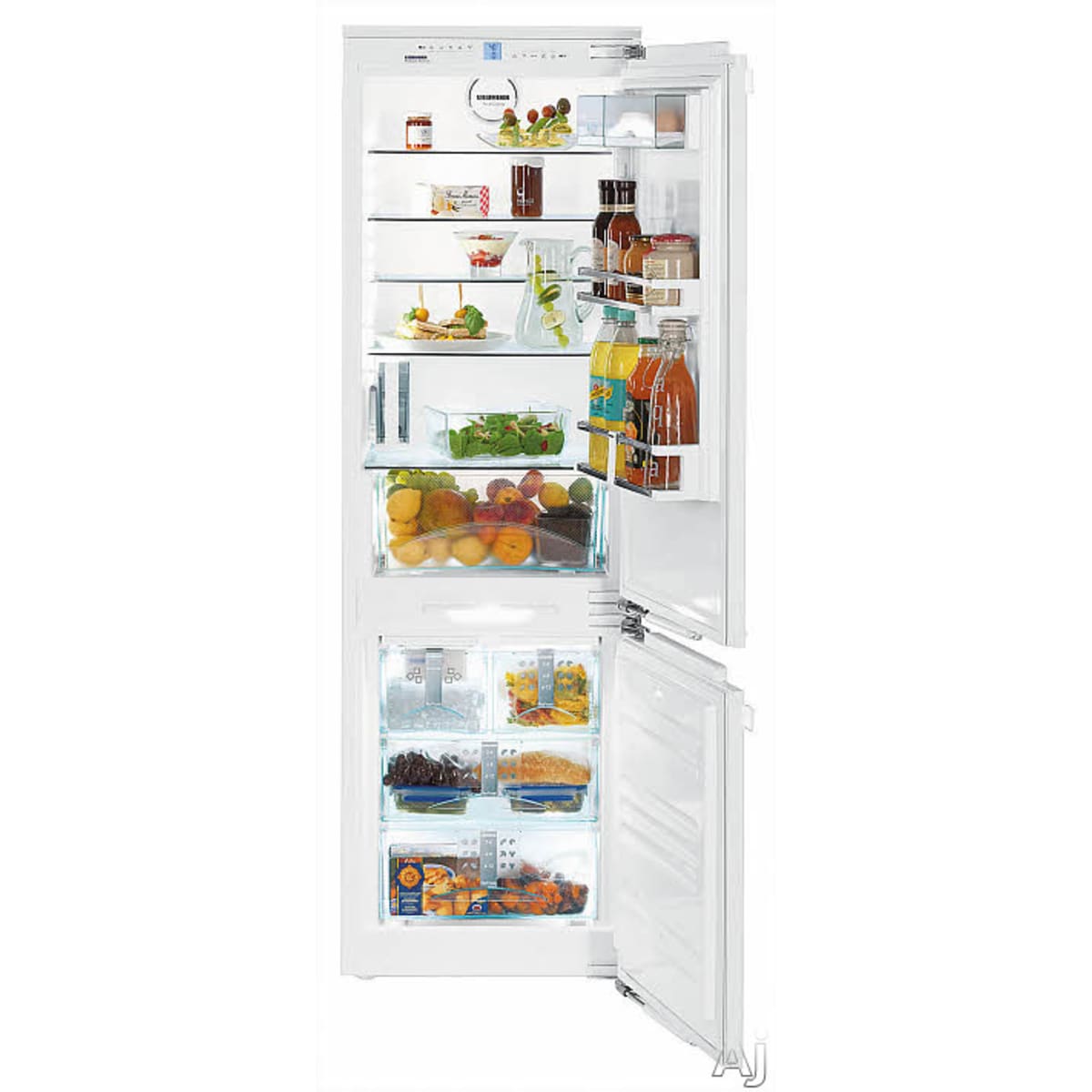Liebherr HC1080 BUILT-IN 24" Refrigerator & Freezer PANEL READY with spacious fridge and freezer sections.