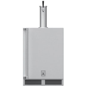 Hestan GFDSR241 - OUTDOOR SINGLE FAUCET BEER DISPENSER, SOLID DOOR, WITH LOCK, RIGHT HINGED, 24"