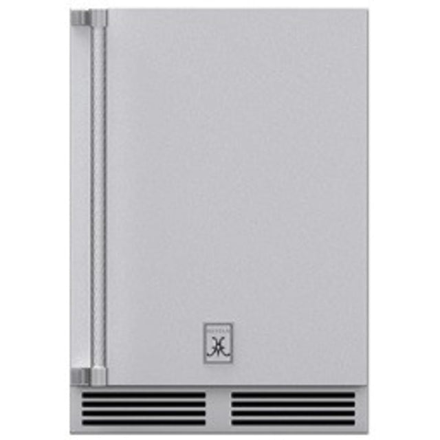 Hestan GRWSR24 - OUTDOOR DUAL ZONE REFRIGERATOR WITH WINE, SOLID DOOR, WITH LOCK, RIGHT HINGED, 24".