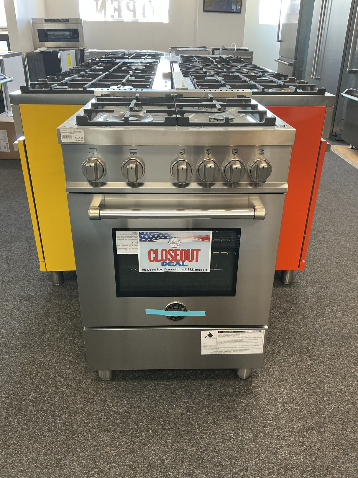 Bertazzoni MAST244GASXE Gas Range (Open Box / Scratch & Dent)