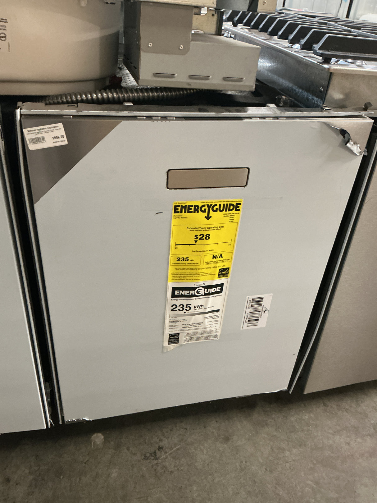 Asko DBI664IXXLS Top Control Built-In Dishwasher (Open Box / Scratch & Dent)