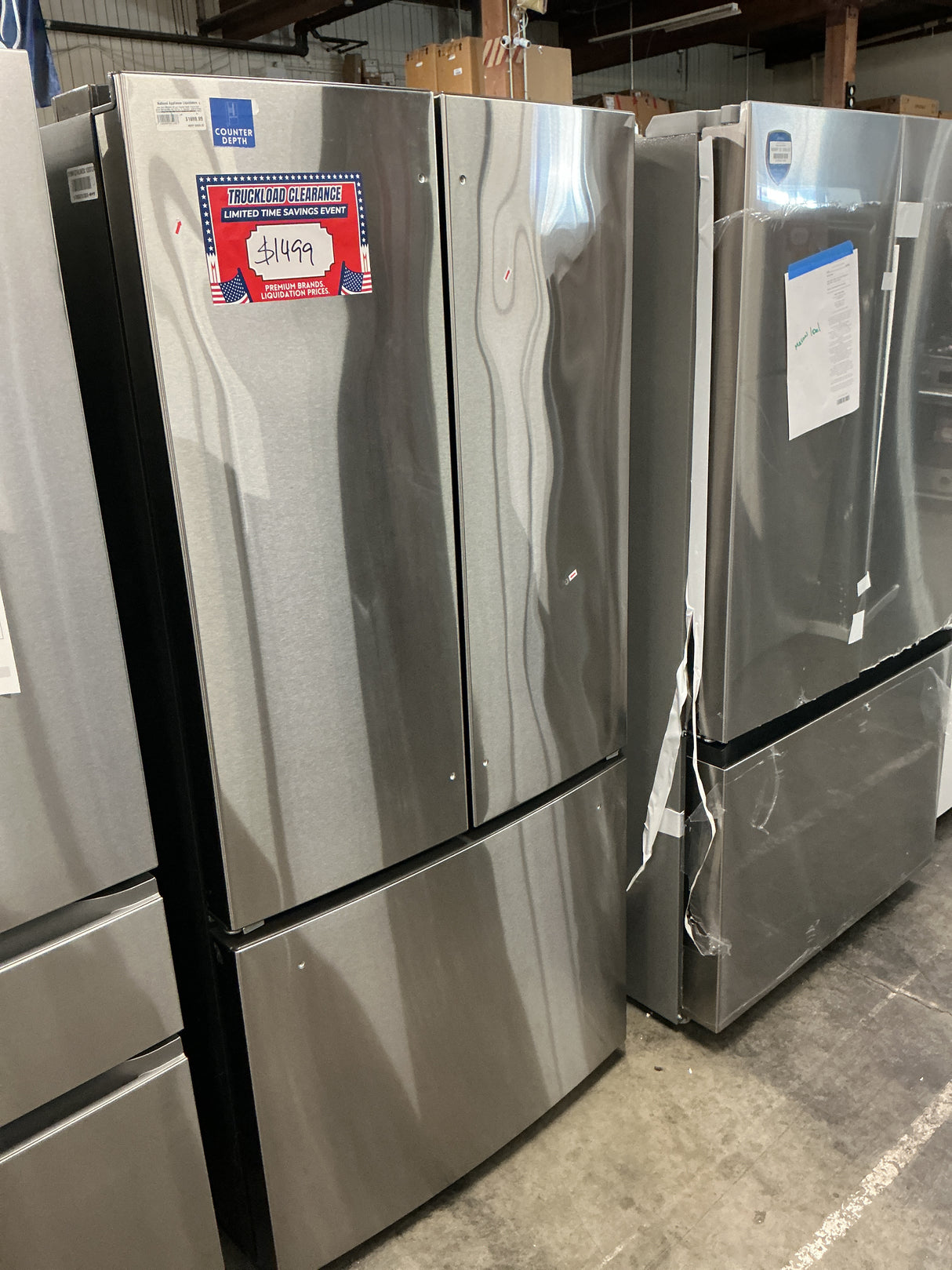 Cafe CWE19SP2NS1 French Door Refrigerator (Open Box / Scratch & Dent)
