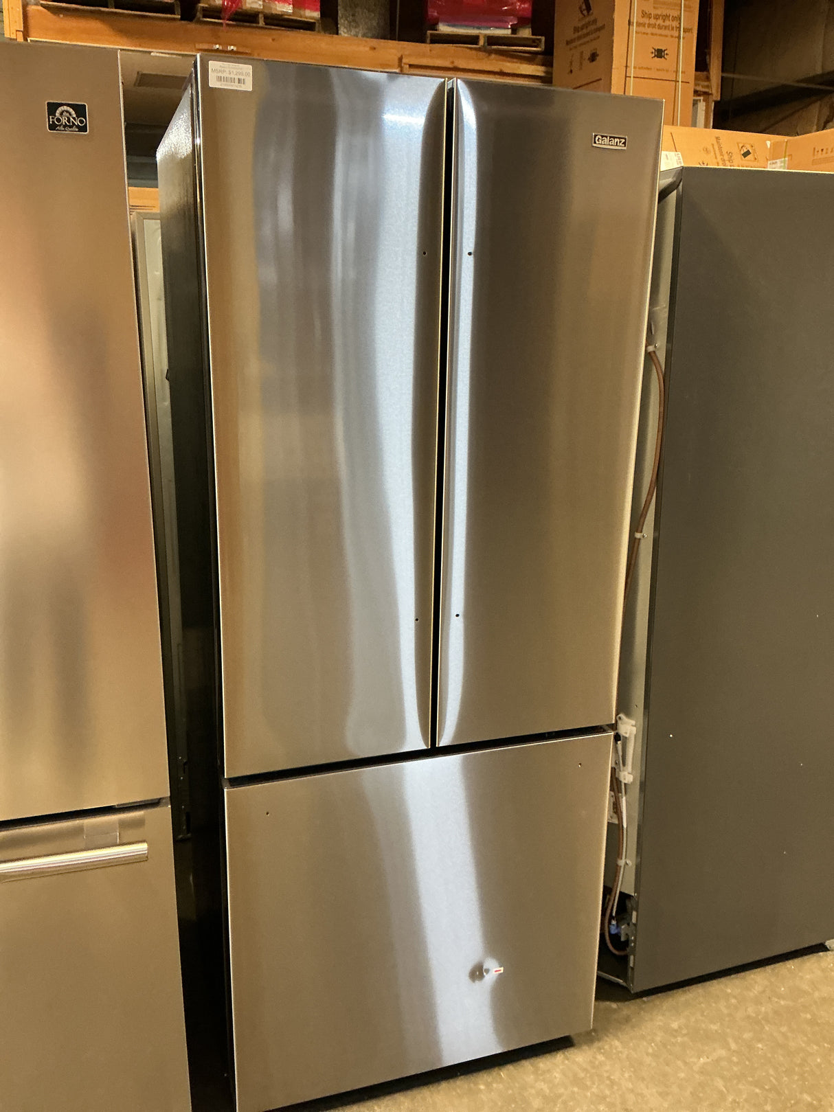 Galanz GLR16FS2K16 French Door Refrigerator (Open Box / Scratch & Dent)