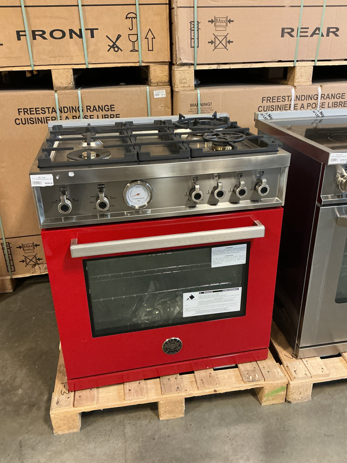 Bertazzoni PROF304GASROT Gas Range (Open Box / Scratch & Dent)