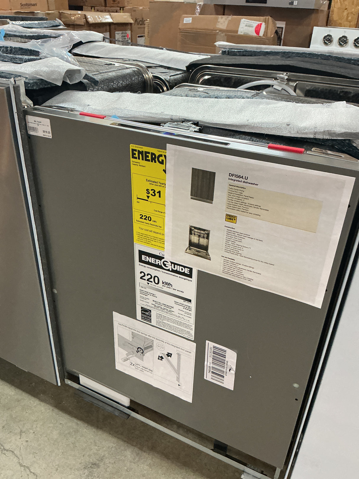 Asko DFI564 Top Control Built-In Dishwasher (Open-Box / Scratch & Dent)