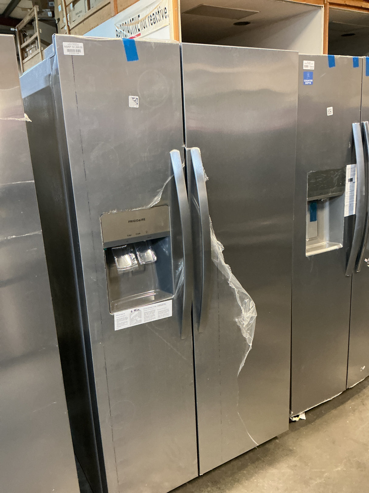 Frigidaire FRSS2623AS Side-by-Side Refrigerator (Open-Box / Scratch & Dent)