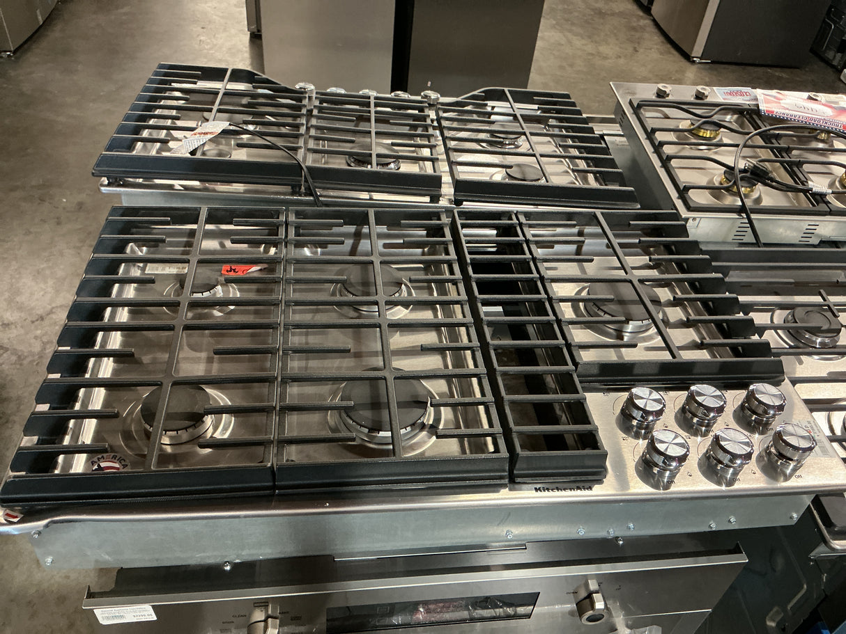 Kitchenaid KCGD506GSS KitchenAid Gas Down Draft Cooktop, 36 Inch (Open-Box / Scratch & Dent)