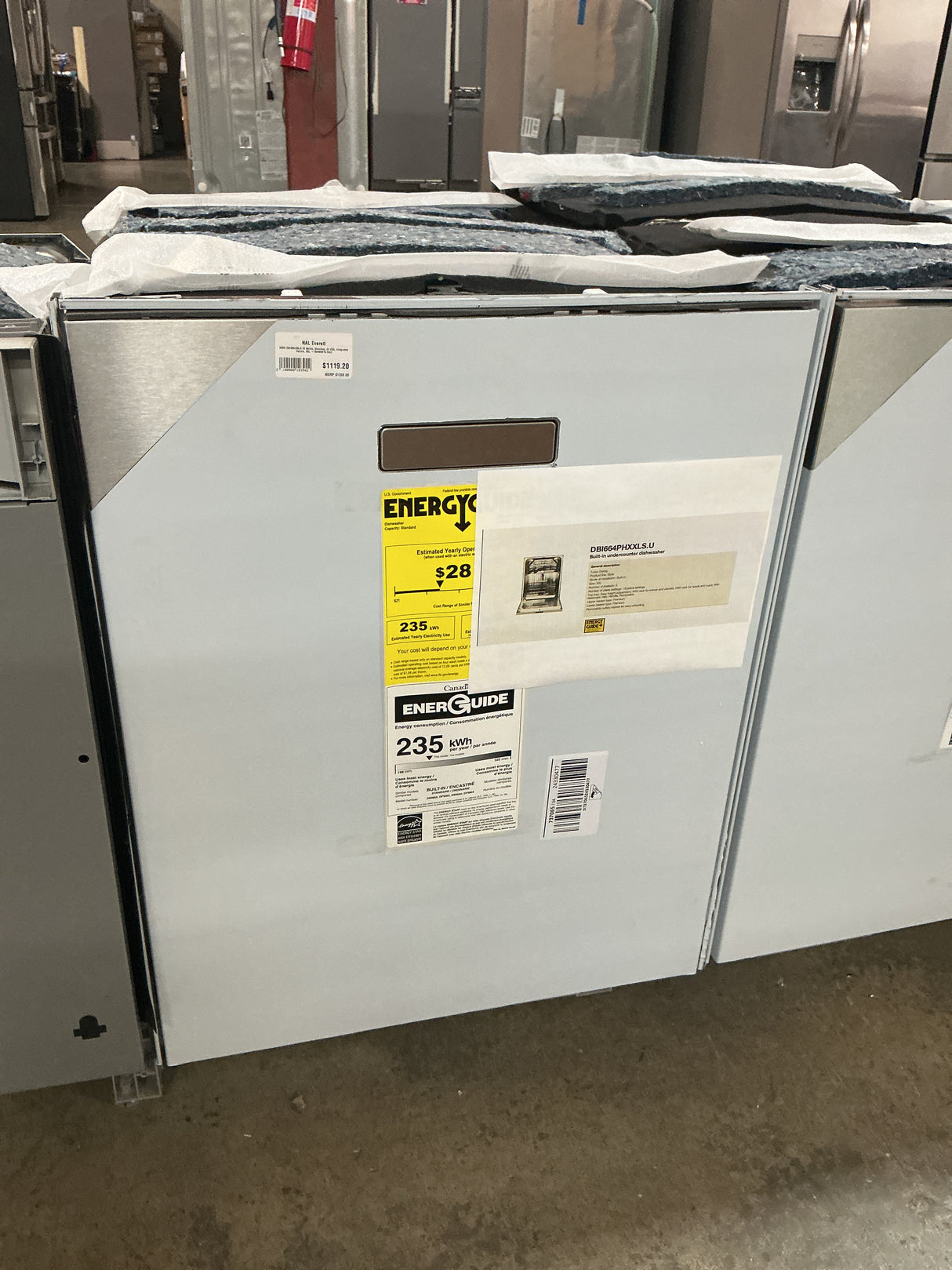 Asko DBI664IXXLS Top Control Built-In Dishwasher (Open-Box / Scratch & Dent)