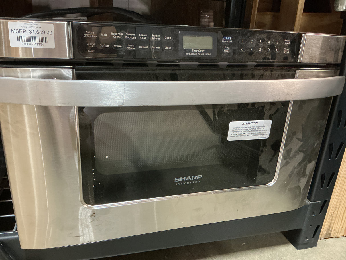 Sharp KB6524PSY Microwave Drawer (Open Box / Scratch & Dent)