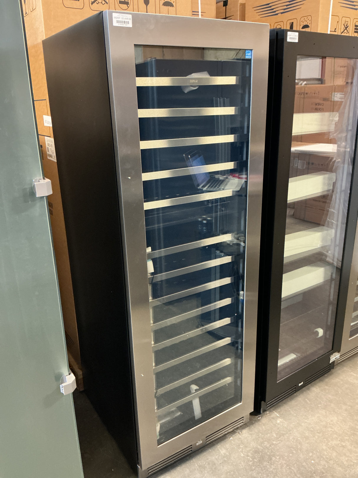 Zephyr PRW24F02CG Freestanding Wine Fridge (Open-Box / Scratch & Dent)