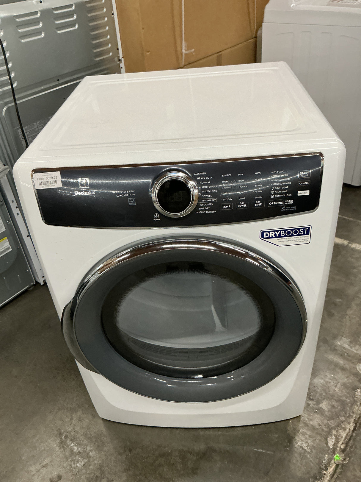 Electrolux ELFE7537AW Electric Dryer (Open Box / Scratch & Dent)