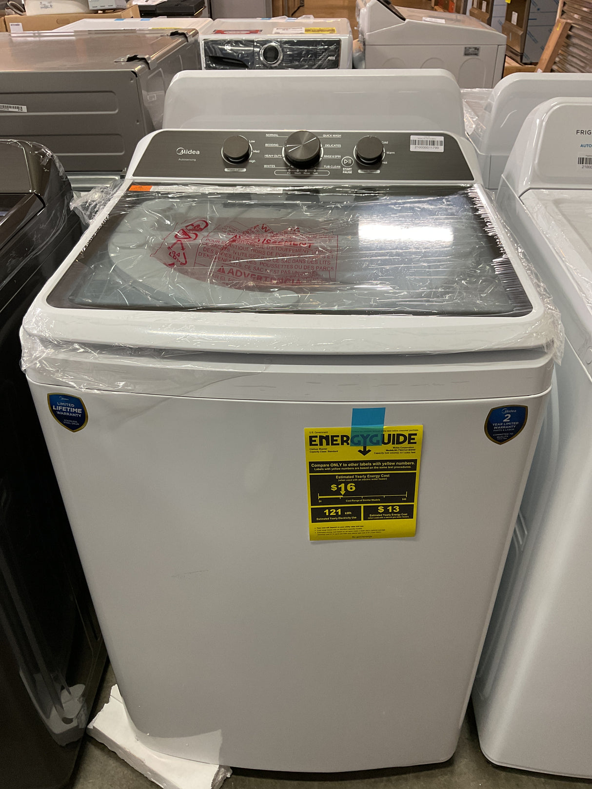 Midea MLTW41A1BWW Top Load Washing Machine (Open Box / Scratch & Dent)