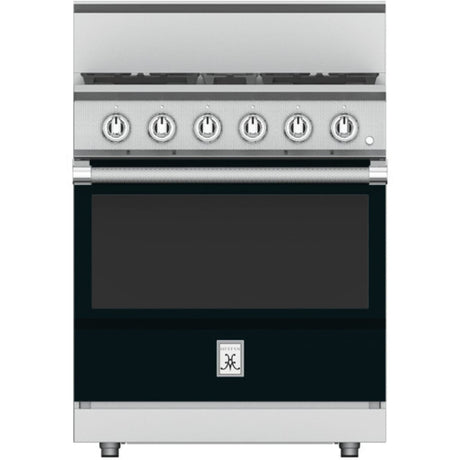 Hestan KRG304-NG-BK - 30 Inch Freestanding Professional Gas Range with 4 Sealed Burners, 4.9 Cu. Ft. Capacity - Stealth Black, Natural Gas