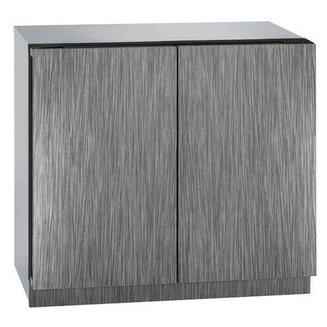 U-Line 3000 Series U3036RRINT00B 36 Inch Built-In Refrigerator with 6 Full-Extension Drawer Bins, 2 Glass Shelves, Dual Zone Temperature Control, LED Theater Lighting and Star K Certified: Solid Overl