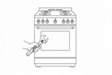 on the left side add a line art of a hand holding an adjustable wrench 